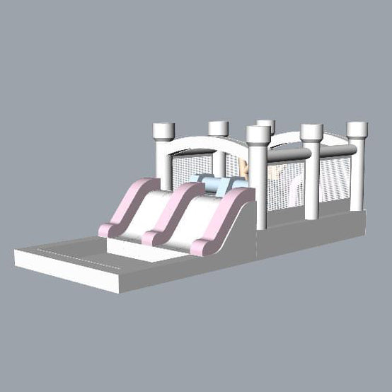 Midi Marshmallow Palace Obstacle Course, 20x8.2ft