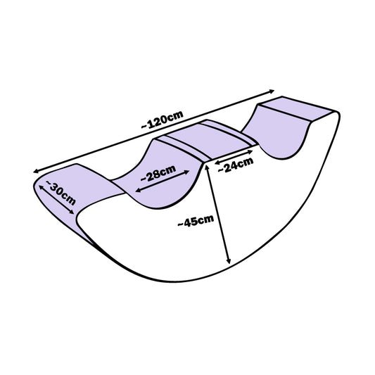 Rocker - Double | Lilac & White