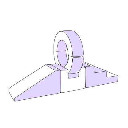 Hoop | Lilac & White